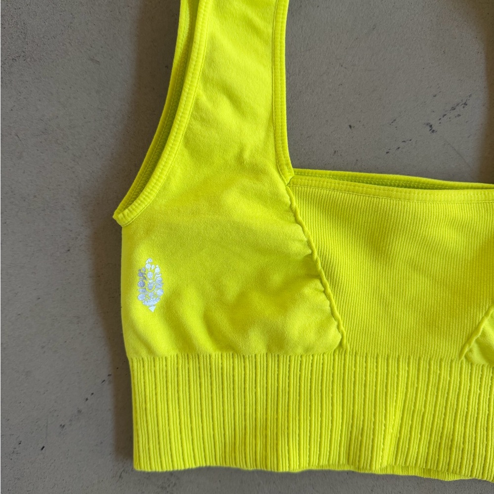 FP Movement by Free People chartreuse Sports Bra - Picture 2 of 3